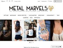 Tablet Screenshot of metalmarvels.com